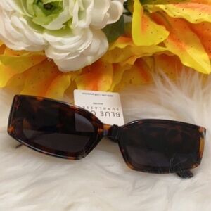 Square Frame Mixed Clear Brown Sunglasses By Blue Gem NEW!